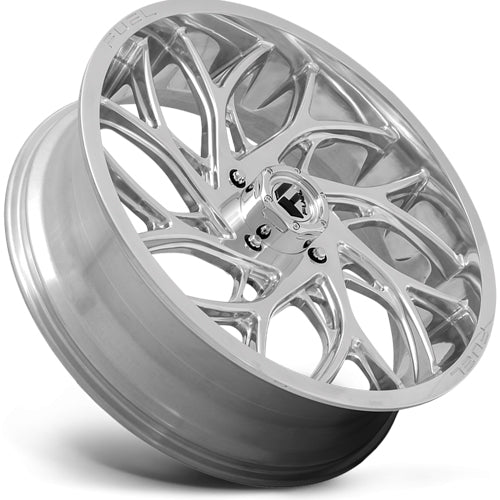Fuel UTV D204 Runner 20x7 4x156 +13mm Polished Wheel Rim 20" Inch