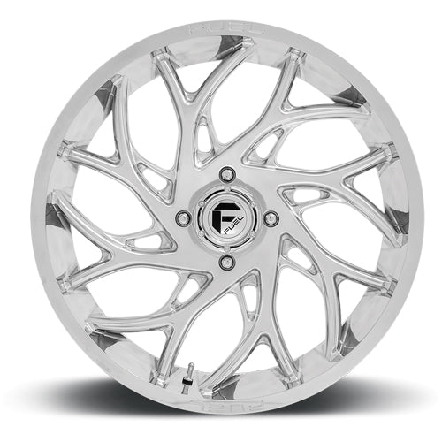 Fuel UTV D204 Runner 22x7 4x156 +13mm Polished Wheel Rim 22" Inch