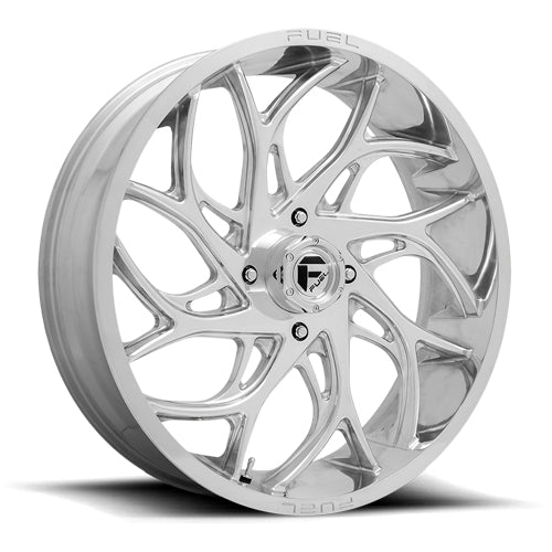 Fuel UTV D204 Runner 20x7 4x156 +13mm Polished Wheel Rim 20" Inch