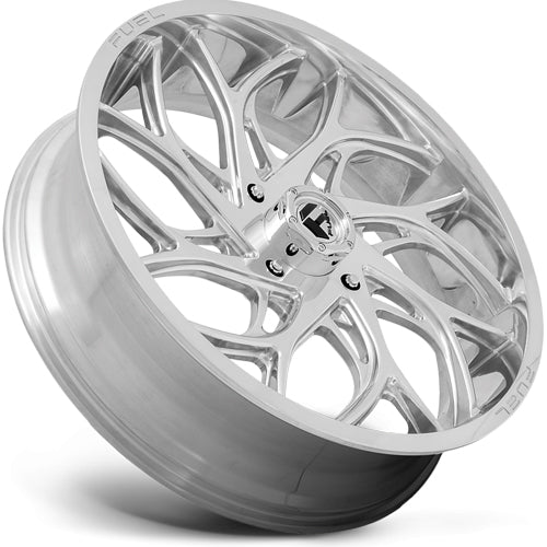 Fuel UTV D204 Runner 20x7 4x156 +13mm Polished Wheel Rim 20" Inch