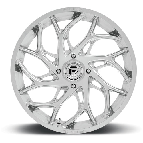 Fuel UTV D204 Runner 22x7 4x156 +13mm Polished Wheel Rim 22" Inch