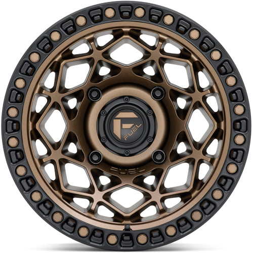 (Set of 5) Fuel UTV D785 Unit 15x7 4x137 +10mm Bronze Wheels Rims 15" Inch