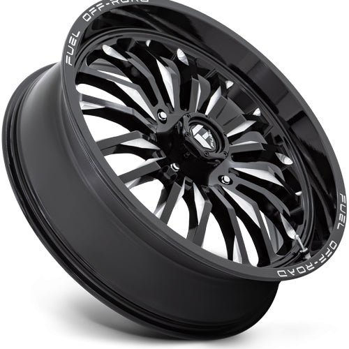 Fuel UTV D821 Arc 18x7 4x137 +13mm Black/Milled Wheel Rim 18" Inch