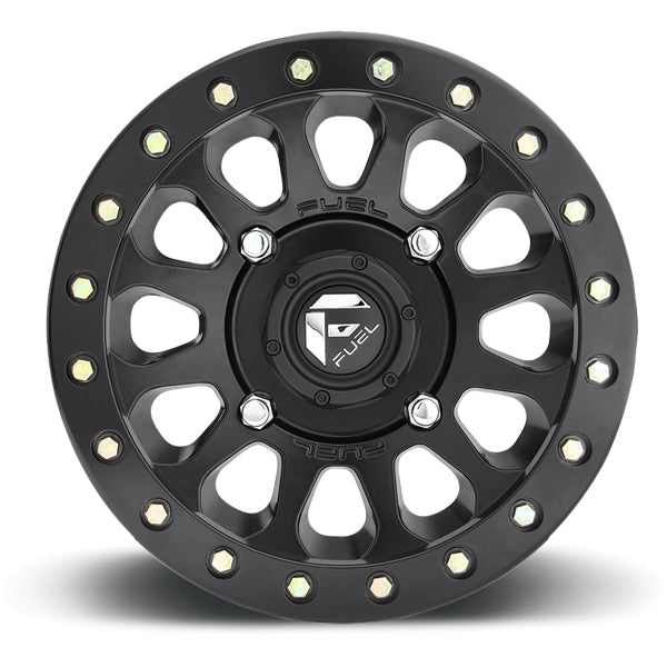 (Set of 5) Fuel D920 Vector Beadlock 15x7 4x156 +13mm Matte Black Wheels Rims