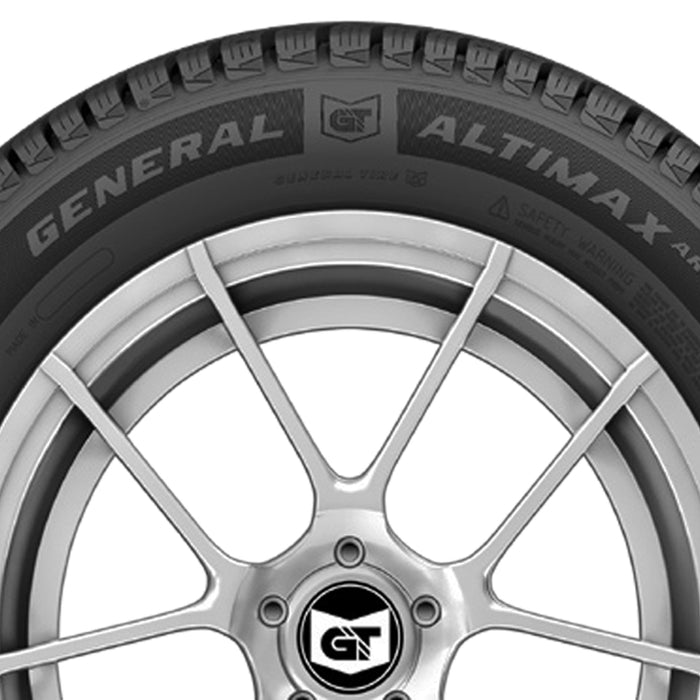 (QTY 2) 225/50R18 General Altimax Arctic X 99T XL Black Wall Tires