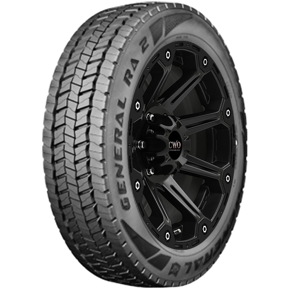 225/70R19.5 General RA 2 128/126N LRG Black Wall Tire — CWO