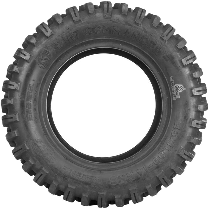 (QTY 5) 26x11.00-14 Greenball Dirt Commander LRD Black Wall Tires