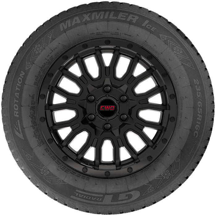 (QTY 2) 215/65R16C GT Radial MaxMiler Ice 109R LRD Black Wall Tires