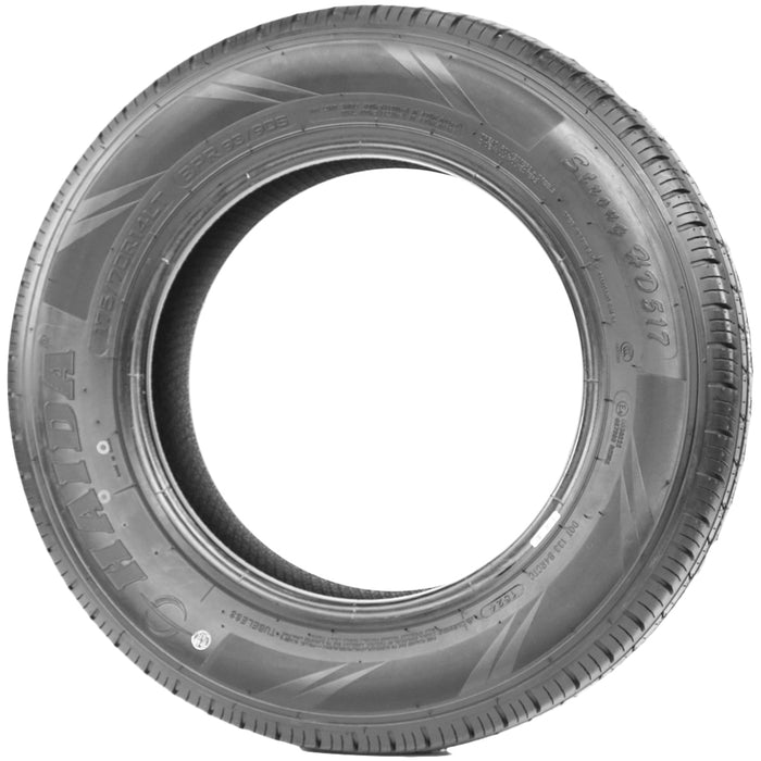 (QTY 4) LT165R14 Haida HD517 96/95Q LRD Black Wall Tires