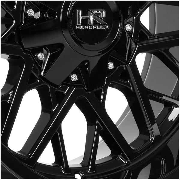 HardRock H714 Bomber 20x9 6x135/6x5.5" +20mm Gloss Black Wheel Rim 20" Inch