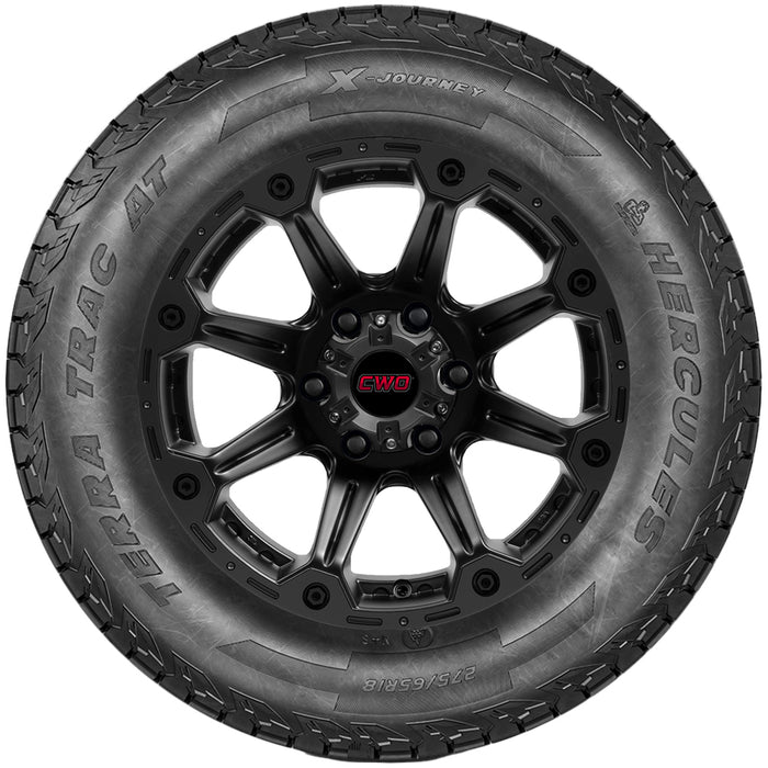 285/45R22 Hercules Terra Trac AT X-Journey 114H XL Black Wall Tire