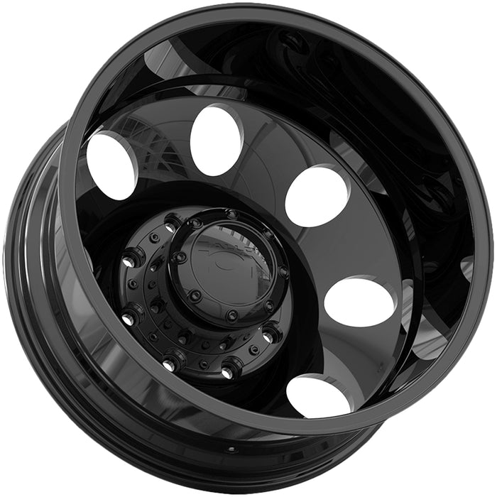Set of 6-20" Inch Ion 167 Dually 8x200 Gloss Black Wheels Rims