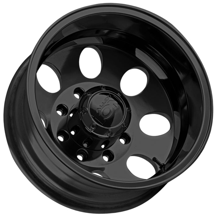 Set of 4-17" Inch Ion 167 Dually 8x6.5" Matte Black Wheels Rims