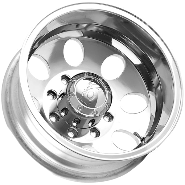 (Set of 4) Ion 167 Dually 17x6.5 8x165.1 Polished Wheels Rims