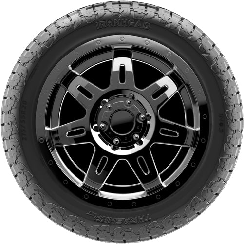 (QTY 2) 265/65R18 Ironhead Thrasher AT IH03 114T SL Black Wall Tires