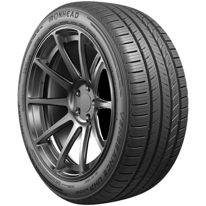 (QTY 4) 235/40R19 Ironhead Vengeance UHP HPD01 92W SL Black Wall Tires