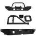 Body Armor 4x4 Front/Rear Mid-Width Bumpers w/Tube Bar & Tire Carrier JK-19532-5124-2965-5297