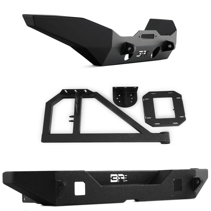 Body Armor 4x4 Front/Rear Full Width Bumpers w/Tire Carrier JK-19534-2965-5297