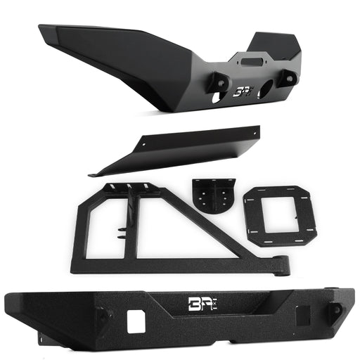 Body Armor 4x4 Front/Rear Full Width Bumpers w/Skid Plate & Tire Carrier JK-19534-5123-2965-5297