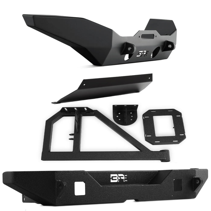 Body Armor 4x4 Front/Rear Full Width Bumpers w/Skid Plate & Tire Carrier JK-19534-5123-2965-5297