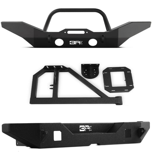 Body Armor 4x4 Front/Rear Full Width Bumpers w/Tube Bar & Tire Carrier JK-19534-5124-2965-5297