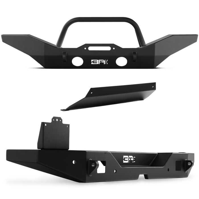 Body Armor 4x4 Front/Rear Full Width Bumpers w/Tube Bar & Skid Plate JL-19531-5124-5123-2965