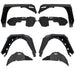 Body Armor 4x4 Front/Rear Fender Flares w/Liners JL-6102-6100-6103-6101
