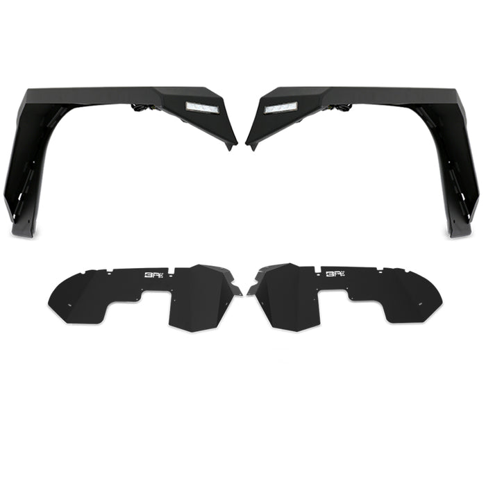 Body Armor 4x4 Front Fender Flares w/Liners JL-6102-6100