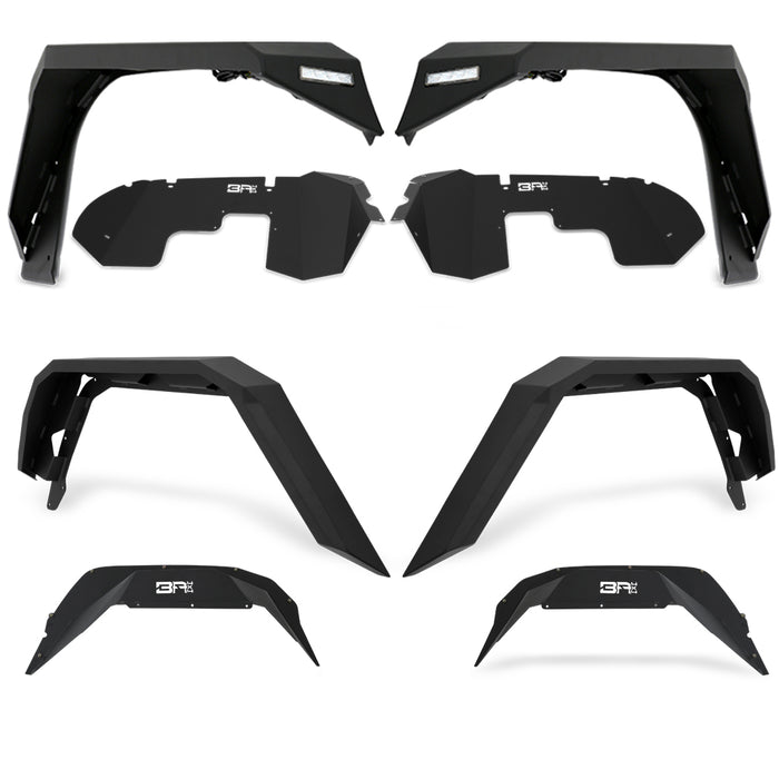 Body Armor 4x4 Front/Rear Fender Flares w/Liners JT-6102-6100-6103-6101