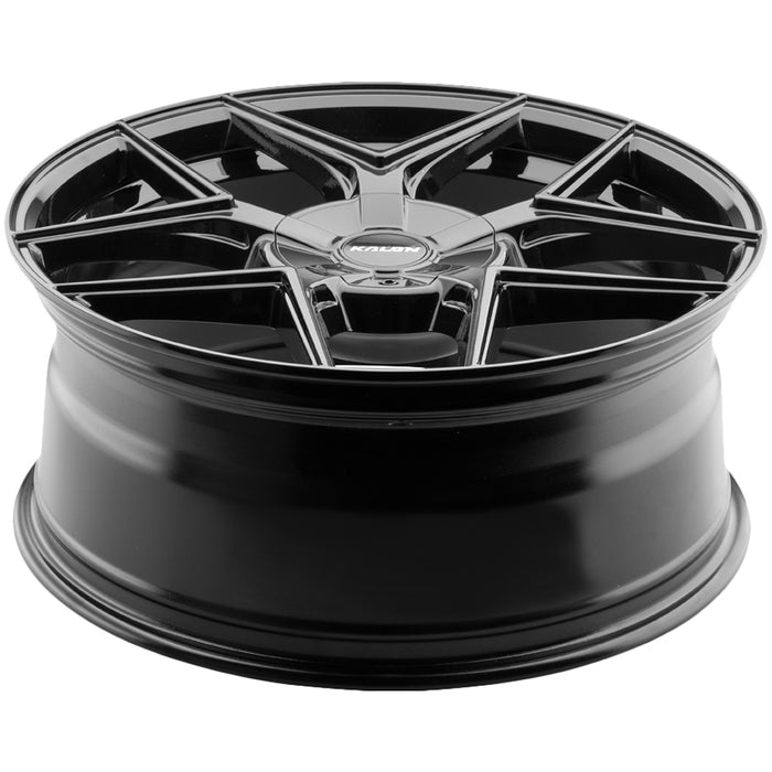 (Set of 4) Kalon 201 Falcon 18x8 5x100/5x4.5" +40mm Gloss Black Wheels Rims