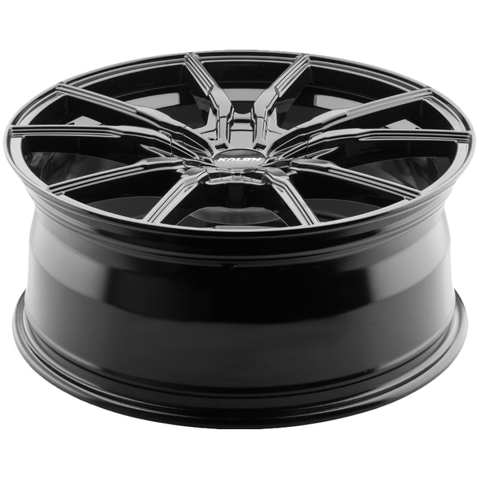 (Set of 4) Kalon 202 Pyro 18x8 5x108/5x115 +40mm Gloss Black Wheels Rims