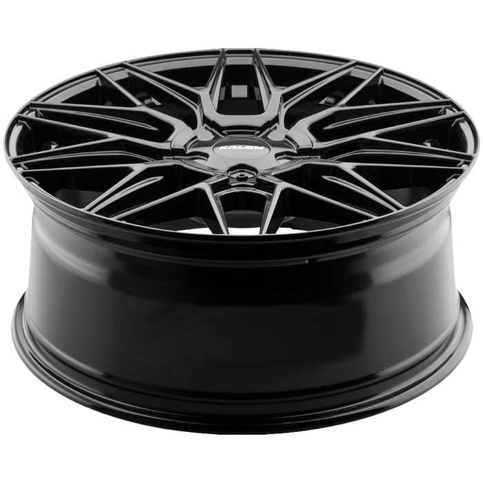 (Set of 4) Kalon 203 Blitz 18x8 5x110/5x4.5" +40mm Gloss Black Wheels Rims