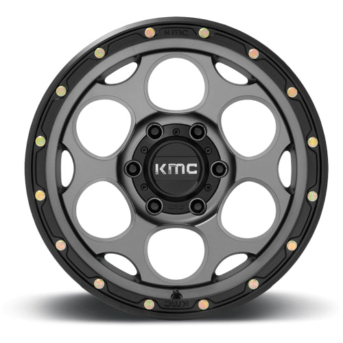 KMC KM541 Dirty Harry 17x8.5 6x5.5" +0mm Gray Wheel Rim 17" Inch
