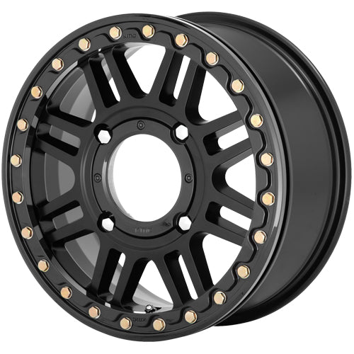 KMC UTV KS250 Cage Beadlock 15x6 4x137 +38mm Double Black Wheel Rim 15" Inch