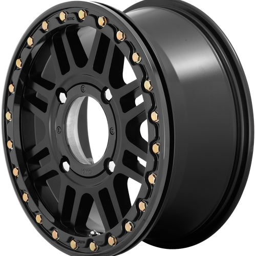 KMC UTV KS250 Cage Beadlock 15x10 4x137 +0mm Double Black Wheel Rim 15" Inch