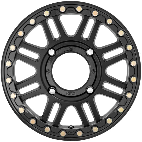 KMC UTV KS250 Cage Beadlock 15x10 4x137 +0mm Double Black Wheel Rim 15" Inch