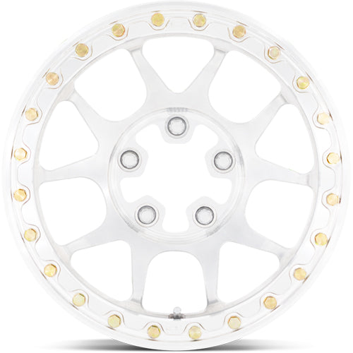 (Set of 5) KMC UTV KS436 Impact Forged Beadlock 15x6 4x156 +38mm Raw Wheels Rims