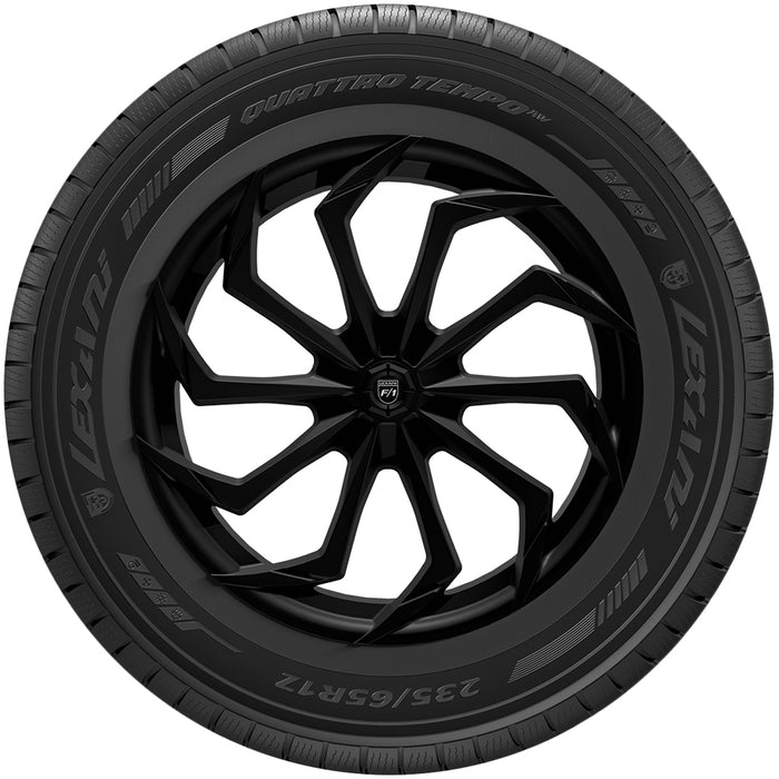 185/65R15 Lexani Quattro Tempo AW 92T XL Black Wall Tire
