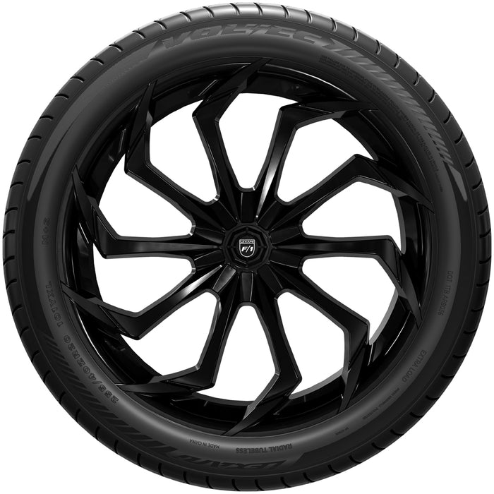 (QTY 2) 255/50ZR19 Lexani Volt-EC 107Y XL Black Wall Tires