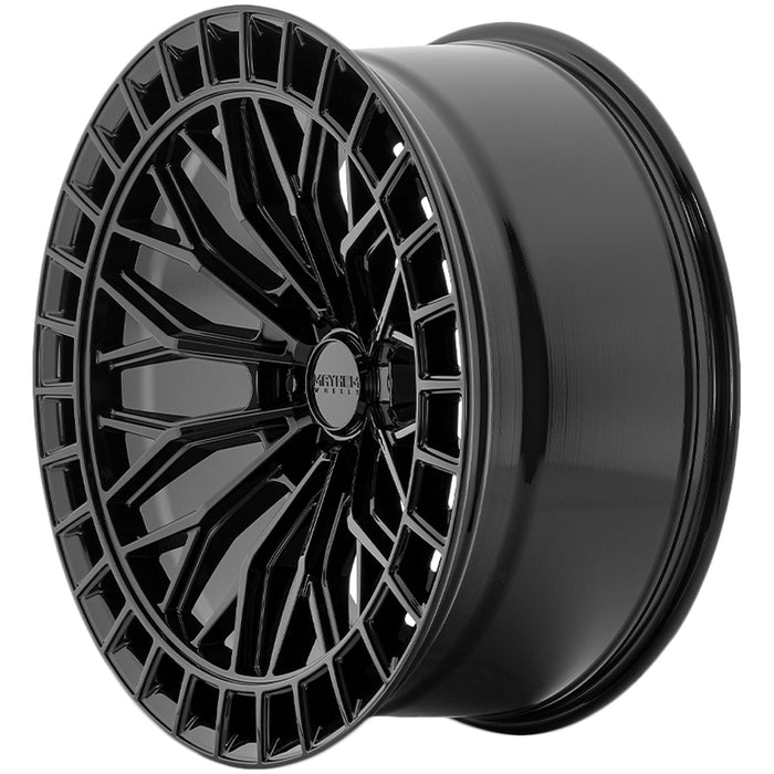 (Set of 5) Mayhem 8120 22x10 6x5.5" -19mm Gloss Black Wheels Rims 22" Inch