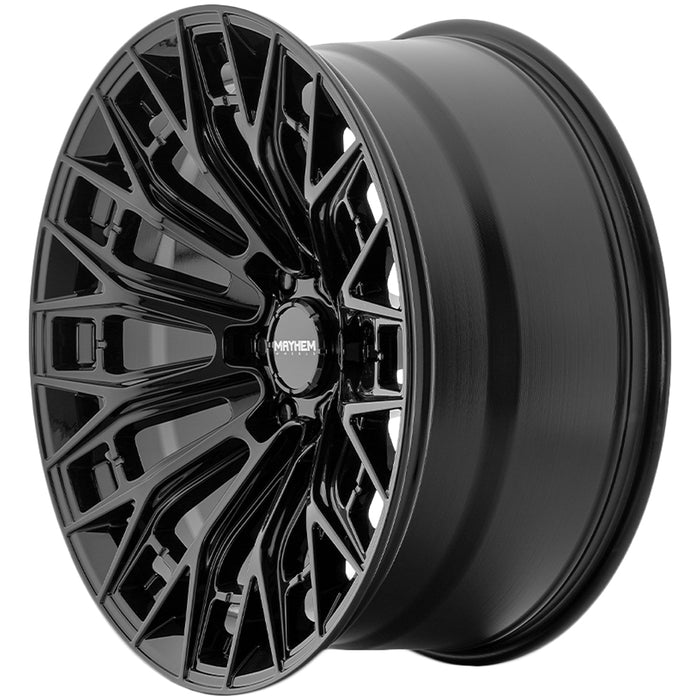 (Set of 4) Mayhem 8121 20x9 6x5.5" +0mm Gloss Black Wheels Rims 20" Inch