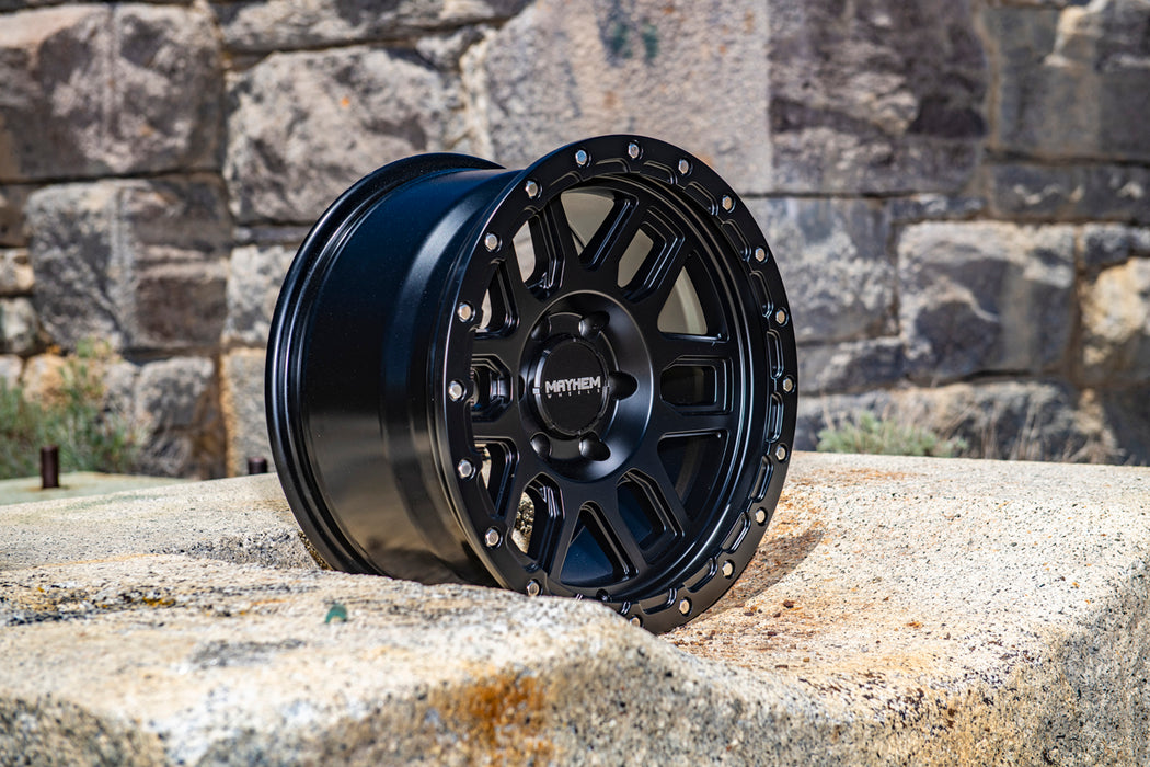 (Set of 5) Mayhem 8304 Delta 20x9 6x5.5" -12mm Matte Black Wheels Rims 20" Inch