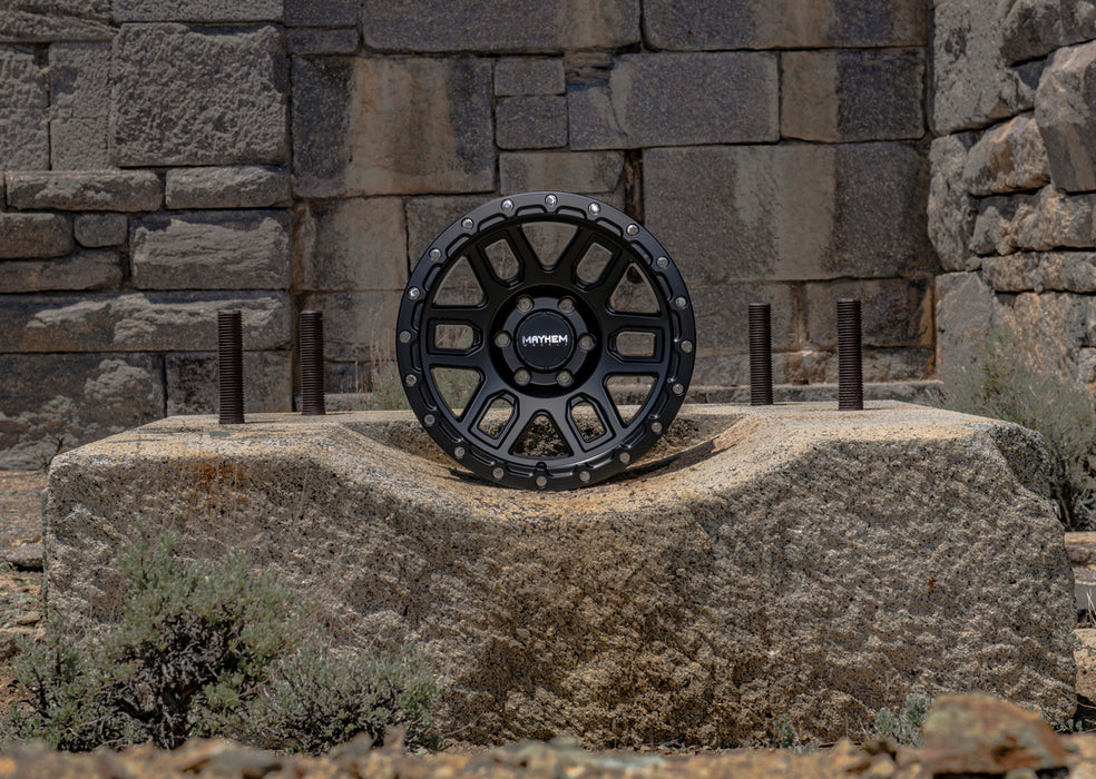 (Set of 5) Mayhem 8304 Delta 20x9 6x5.5" -12mm Matte Black Wheels Rims 20" Inch