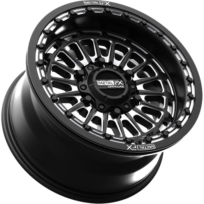 Staggered-Metal FX Delta 6R BL 15x7,15x10 6x5.5" 38mm Black/Milled Wheels Rims