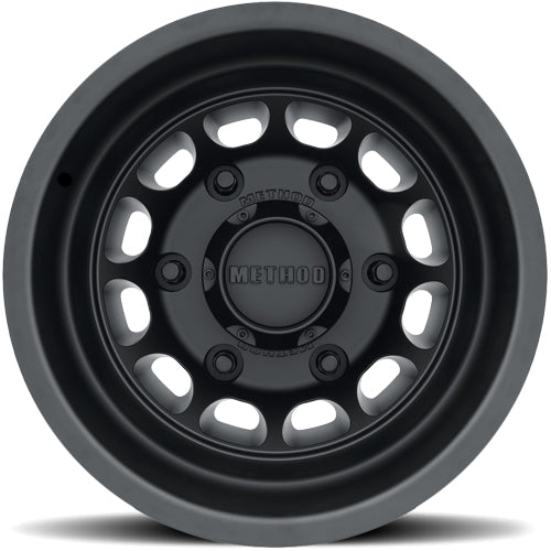 (Set of 4) 16" Inch Method MR901 Van Dually 6x205 Matte Black Wheels Rims