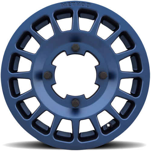 (Set of 5) Method UTV MR407 Bead Grip 15x6 4x156 +51mm Blue Wheels Rims 15" Inch