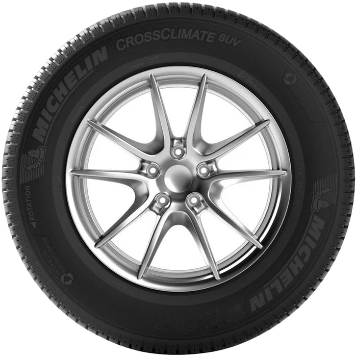 (QTY 4) 275/55R19 Michelin CrossClimate SUV 111V SL Black Wall Tires