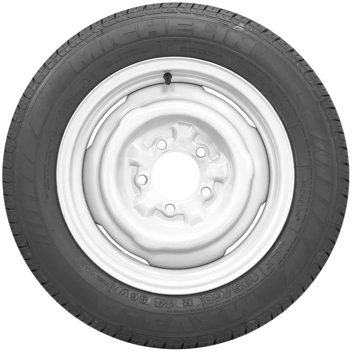 (QTY 4) 195/65R14 Michelin MXV3-A Classic 89V SL Black Wall Tires
