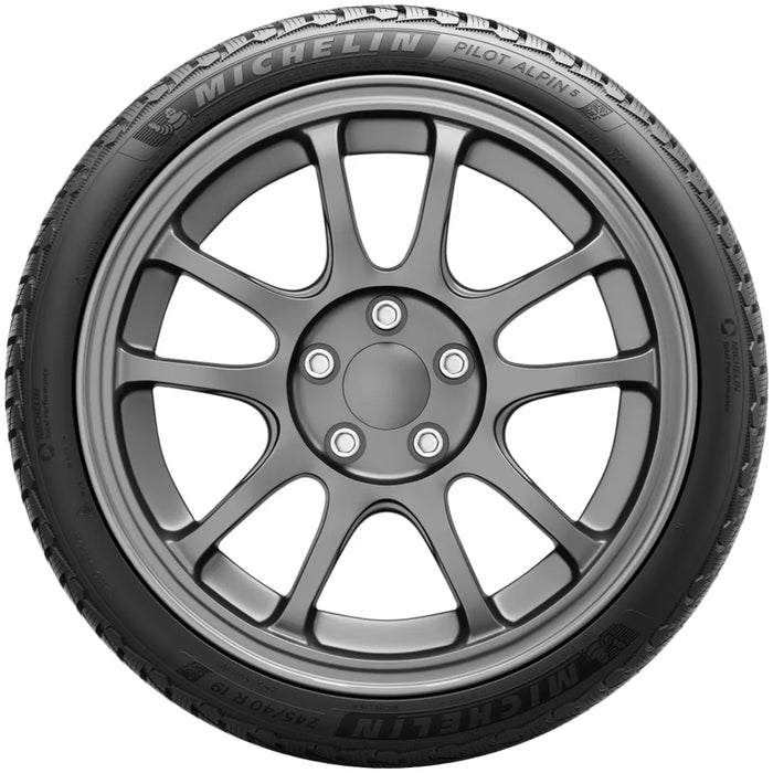(QTY 4) 285/40R19 Michelin Pilot Alpin PA5 107V XL Black Wall Tires