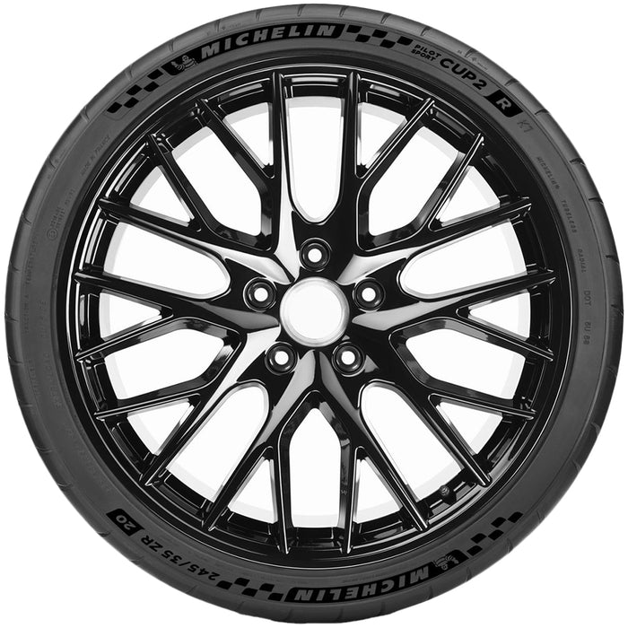 (QTY 4) 255/35ZR20 Michelin Pilot Sport Cup2 R 97Y XL Black Wall Tires